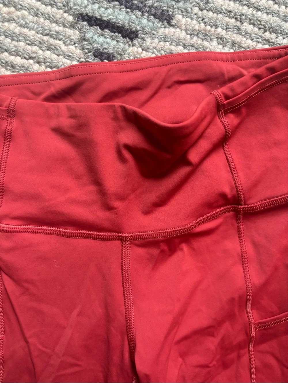 lululemon fast and free Crimson Mid-Rise Cropped Leggings